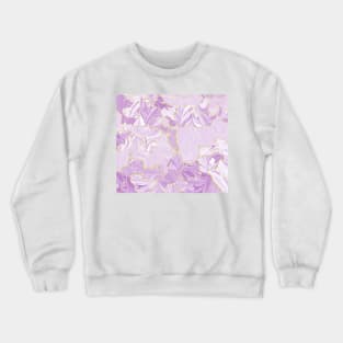 Marbled Kintsugi Dusky Rose Crewneck Sweatshirt